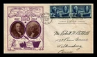 US COVER POSTAGE STAMP CENTENARY FDC SCOTT 947 PAIR SMARTCRAFT THERMOGRAPHED