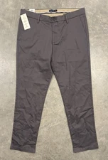NWT Dockers Signature Khaki Gray Slim Fit Lux Cotton Stretch Pants Men’s 36 x 32