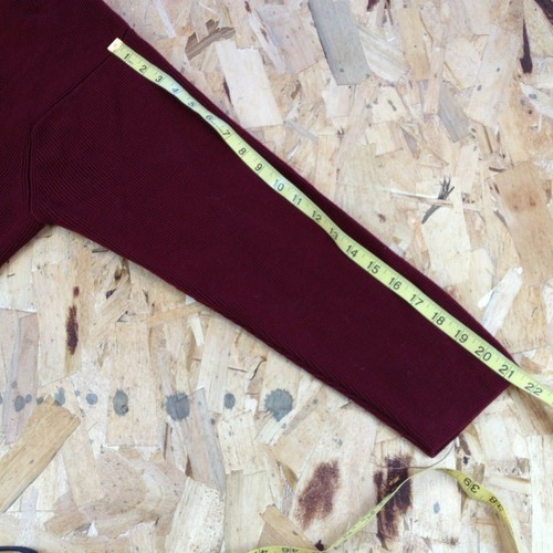 Cárdigan Tejido Talbot 100 % Lana Merino Cuello Borgoña Talla L - Imagen 5 de 9
