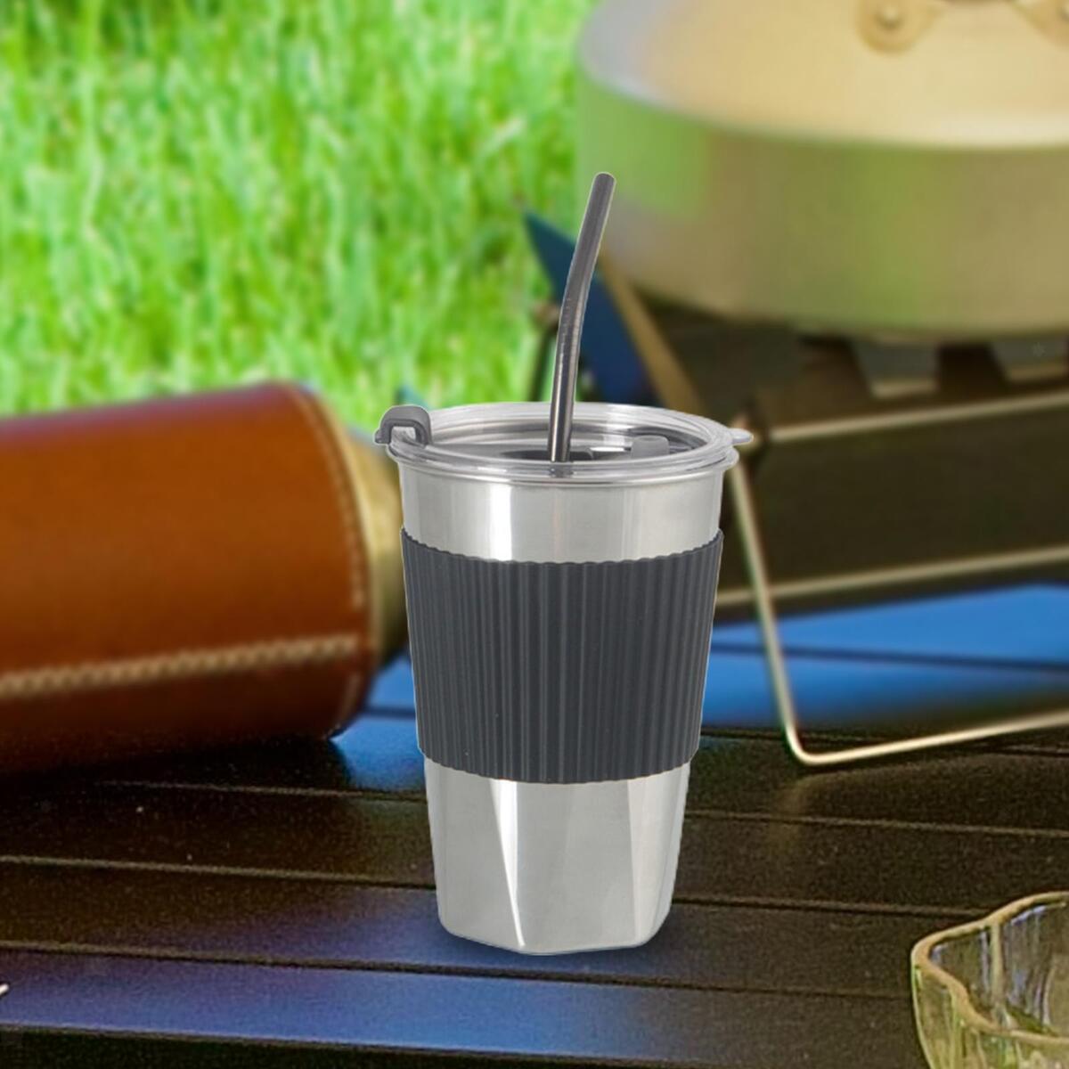 Isolierter Kaffeebecher aus Edelstahl für Eistee, Wasser, Auto