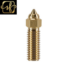 High-Speed Volcano Nozzle Brass Copper Plated Hardened Steel for Creality K1/K1 