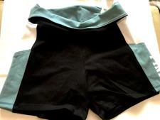 Victoria's Secret Pink Yoga High-waist Shortie Shorts Black/Sage NWT