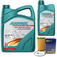 MotoröL Set Addinol 5W-30 Mv 0530 Ll 6 Liter + ÖLfilter FüR Hyundai I30 Ix55 Kia