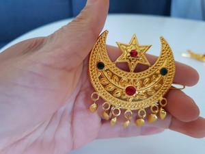 Chandrama Hair Pin Nepalese Traditional Necklace Wedding Jewelry