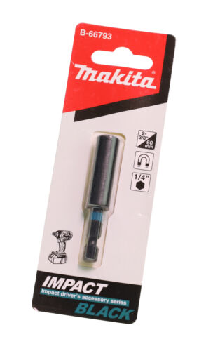 Makita B-66793 Bit-Halter 1/4" 60 mm | magnetisch |  für 1/4 " Sechskant-Bits - Afbeelding 1 van 2