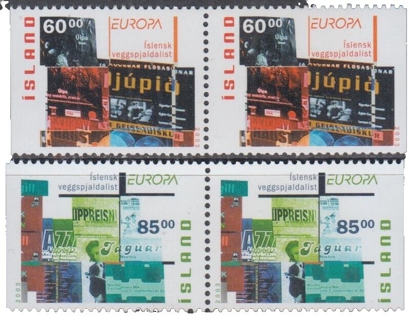 Art, Artists Stamp Booklets Icelandic Stamps