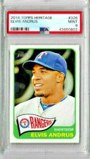 2014 Topps Heritage Elvis Andrus PSA 9