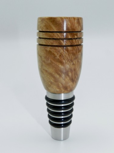 Tappo bottiglia whisky o vino in legno satinato di Ceylon fatto a mano. Fa un ottimo regalo! #24 - Foto 5 di 11