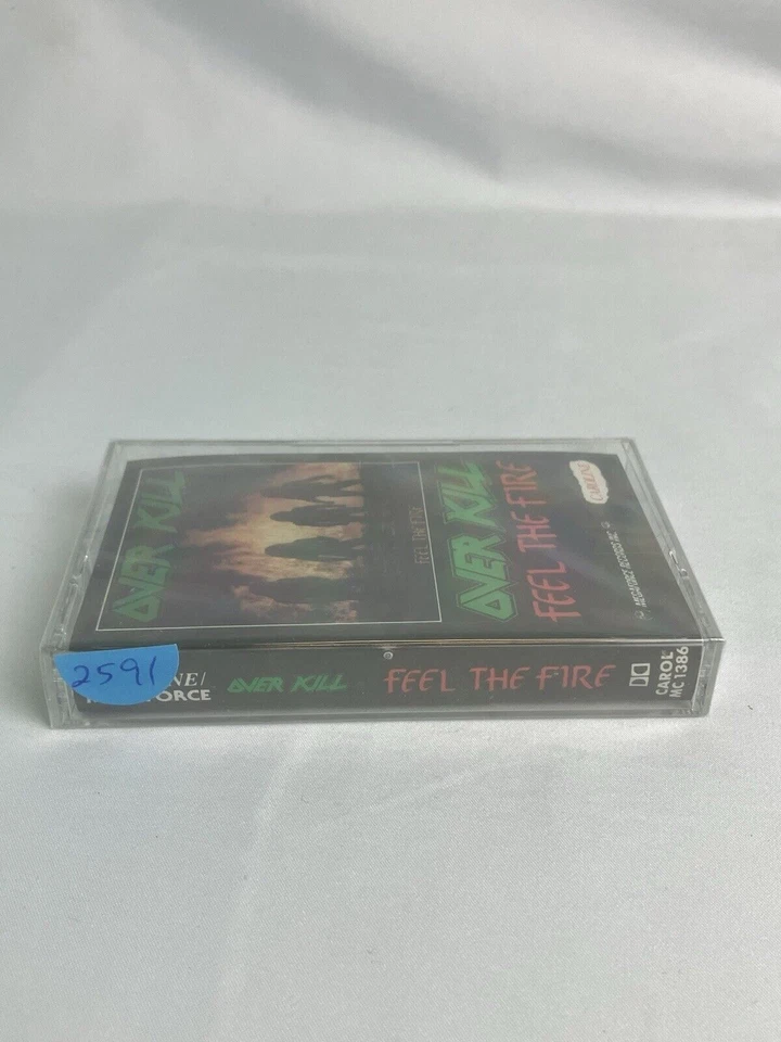 OVER KILL Cassette FEEL THE FIRE (87) OVERKILL Factory Sealed New Mint Megaforce - Image 2 of 3