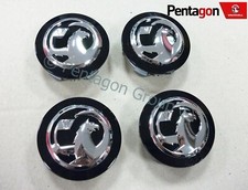 New Genuine Vauxhall Astra J / K 10- Black Alloy Wheel Centre Caps X4 13395742