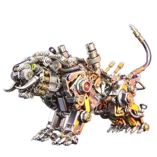 Premium 3D Steel Puzzle Metal Bengal Tiger Model 700 Parts Advanced DIY Puzzle - Picture 5 of 6