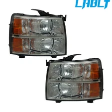 LABLT Headlights For 2007-2013 Chevrolet Silverado1500 2500 3500 Left&Right Side