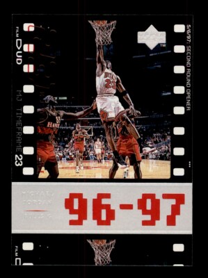 1998 UD MJ LIVING LEGEND TIMEFRAME #104 MICHAEL JORDAN 96-97 2ND ROUND OPENER
