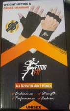 Fit Active Sports Weight Lifting Workout Gloves With Wrist Wrap For Gym Training