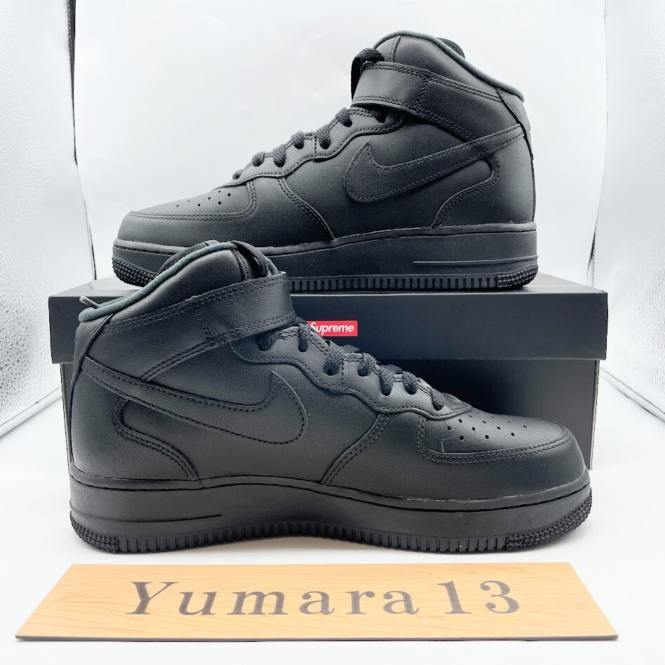 Supreme Air Force 1 ブラック レザー Size 10 - Nike Air Force 1 Low x Supreme Box Logo Triple
