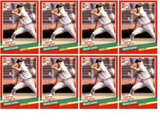(8) 1991 Donruss The Rookies #29 Mark Leiter RC Detroit Tigers Card Lot