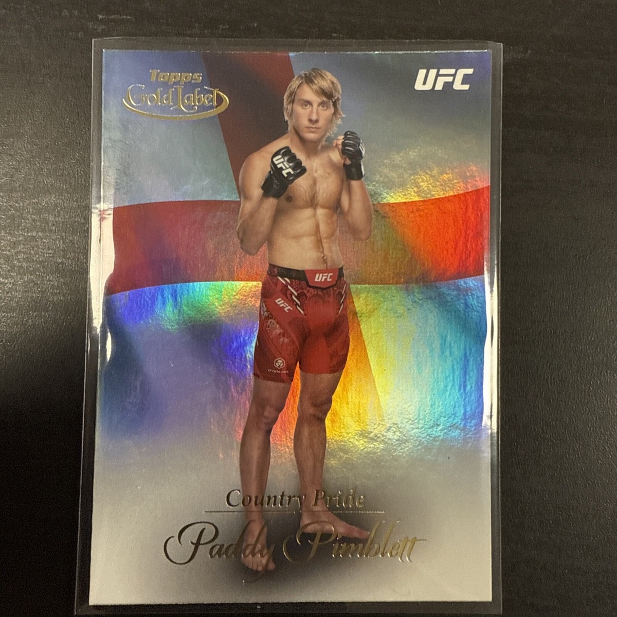 UFC　パディ・ピンブレット　ゴールドディスコ10シリカード　psa9 2024 Topps Gold Label UFC RARE Country Pride CP-20 Paddy