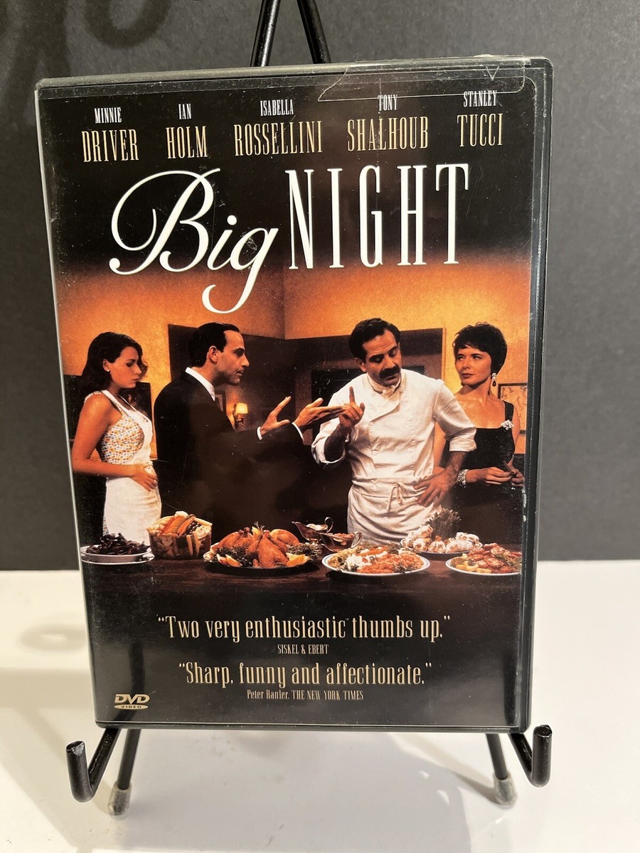 Big Night Starring Minnie Driver, Ivan Holms, Isabella Rossellini