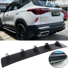 For KIA Seltos Stinger Rear Lip Bumper Diffuser Shark Fin Spoiler Splitter Wing