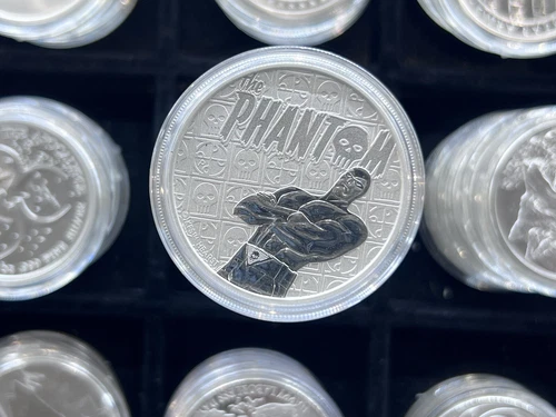 THE PHANTOM - 2022 1 oz .9999 Pure Silver Coin Tuvalu BU in capsule