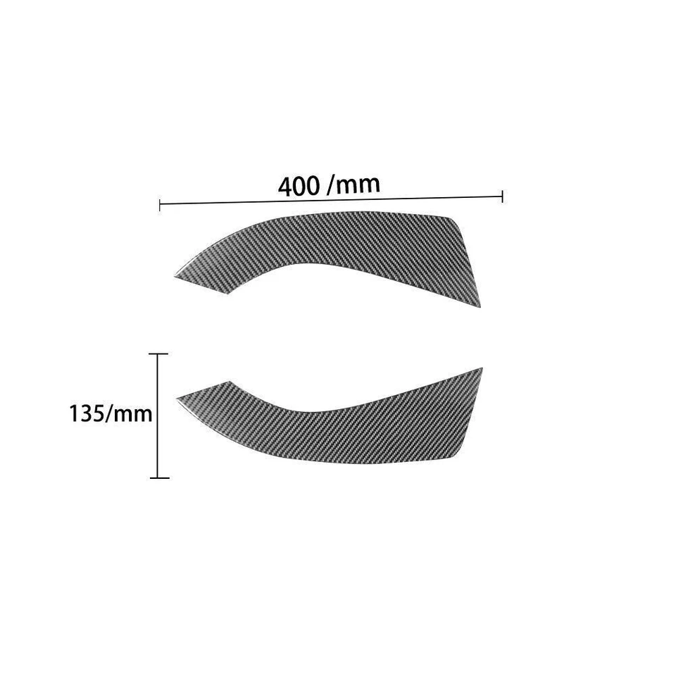 Cubierta del panel lateral de la puerta trasera de fibra de carbono para Infiniti FX35 FX37 FX50 QX70 Foto 2 de 4