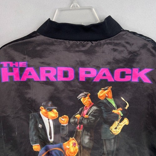 Vintage Joe Camel Jacket Mens Large Black Bomber Swingster Hard Pack Cigarettes - Picture 8 of 15