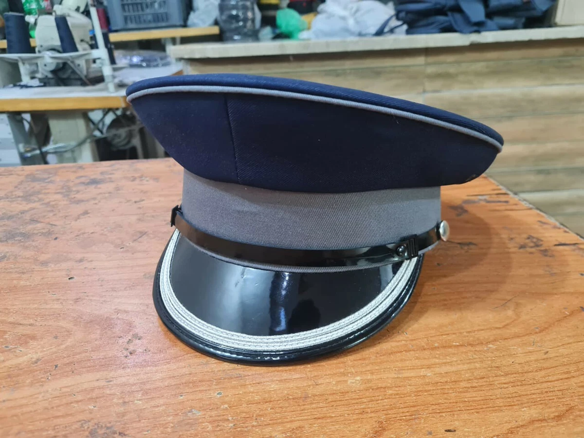 SCOTTISH OFFICER PEAK CAP NAVY BLUE MILITARY HAT