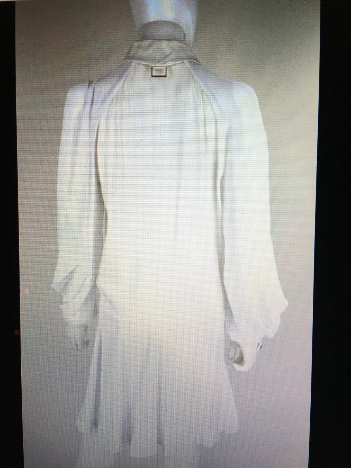 Abito da cocktail Kenzo Nuovo 6 US 38 FR M bianco nero seta nero originale da passerella a spalla fredda