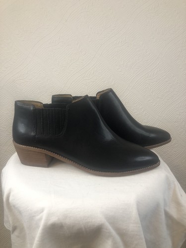 Stivaletti Madewell Sonia Low Top Chelsea in pelle nera taglia 11 nuovi senza scatola - Foto 4 di 8