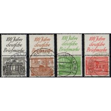 Mi. Nr. S1-S4 Luxus gestempelt mit Berlinstempel