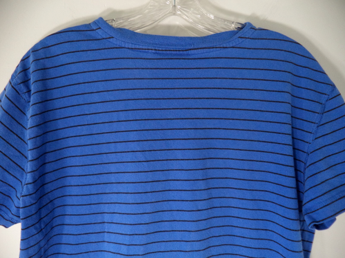 Vintage Limited America TShirt Womens Large Blue Black Striped Casual Knit Top - Picture 4 of 5