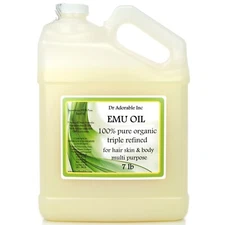 7 LB PREMIUM PURE AUSTRALIAN EMU OIL ORGANIC PURE READY TO USE FRESH