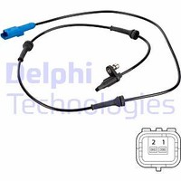 Delphi SS20674 Sensor, Raddrehzahl Links Rechts Vorderachse FÜR Peugeot