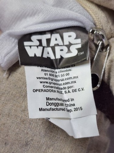 Star Wars Plush Jedi Master Yoda with Zip Pocket 12" Plush 2015 - Picture 5 of 5