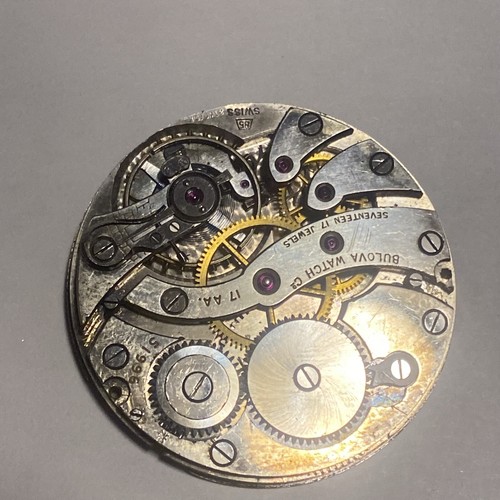 Bulova Watch Co. Movement 17 Jewel Parts/Repair 17AA Good Staff - 第 1/12 張圖片