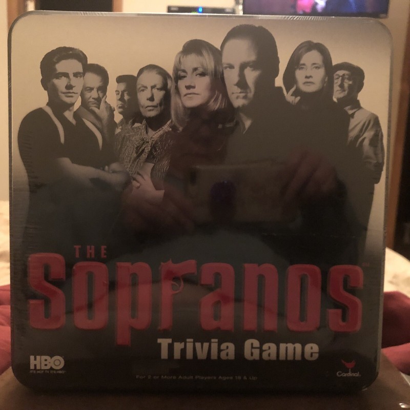 The Sopranos HBO Trivia Board Game Collector Metal Tin Box 2004 BRAND NEW!!!