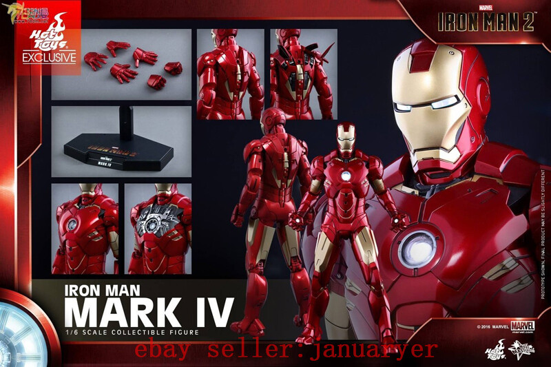 HOT TOYS アメコミフィギュア15体セッ new / used Full HOTTOYS Iron Man 2 Mark IV Ironman Mark4 Tony Stark 1/6