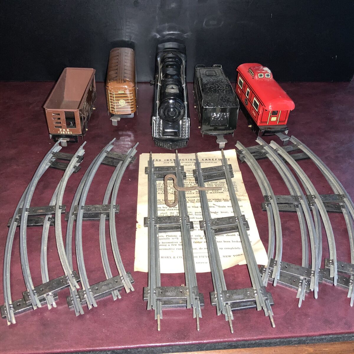 VINTAGE Marx Mar Lines Sparkling Mechanical Wind Up Train VINTAGE Marx Mar Lines Sparkling Mechanical Wind Up Train