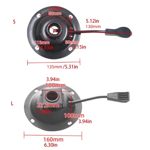 Iron Construction Swivel Tilt Control Base Swivel Plate for Bar Stools & Chairs - Picture 8 of 10