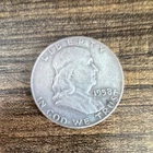 1958 Franklin Half Dollar 50C Silver Circulated Denver US Coin