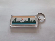 Porte-clés inclusion Buildings Ville de NEW YORK I LOVE Keychain vintage 90'