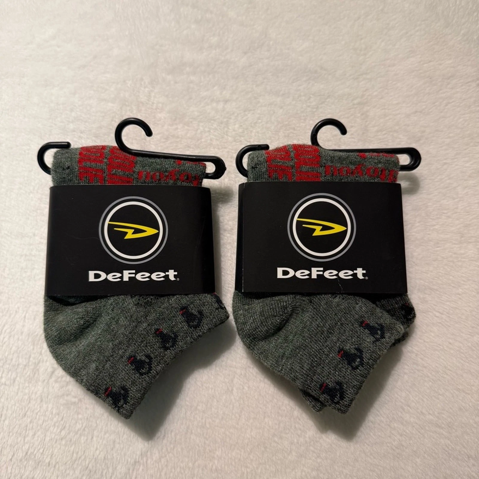 DeFeet Woolie Boolie Wool blend ankle socks The Shock Howse size small Hike Run
