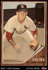 1962 Topps #149 Bob Duliba Normal Tint Cardinals COMMON VARIATION 1 - POOR