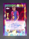2024-25 Topps Chrome UEFA Lamine Yamal Magenta Lava Auto /75