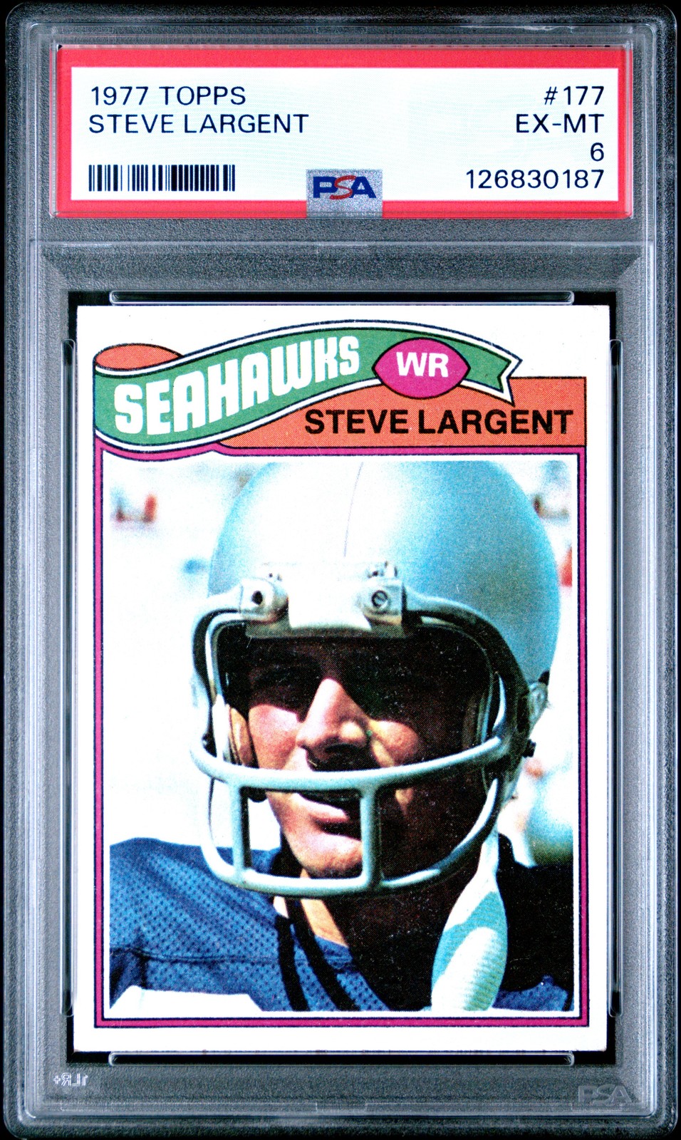 1977 TOPPS #177 STEVE LARGENT PSA 6