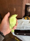 Vintage Fenton Green Uranium Glass Bird of Happiness