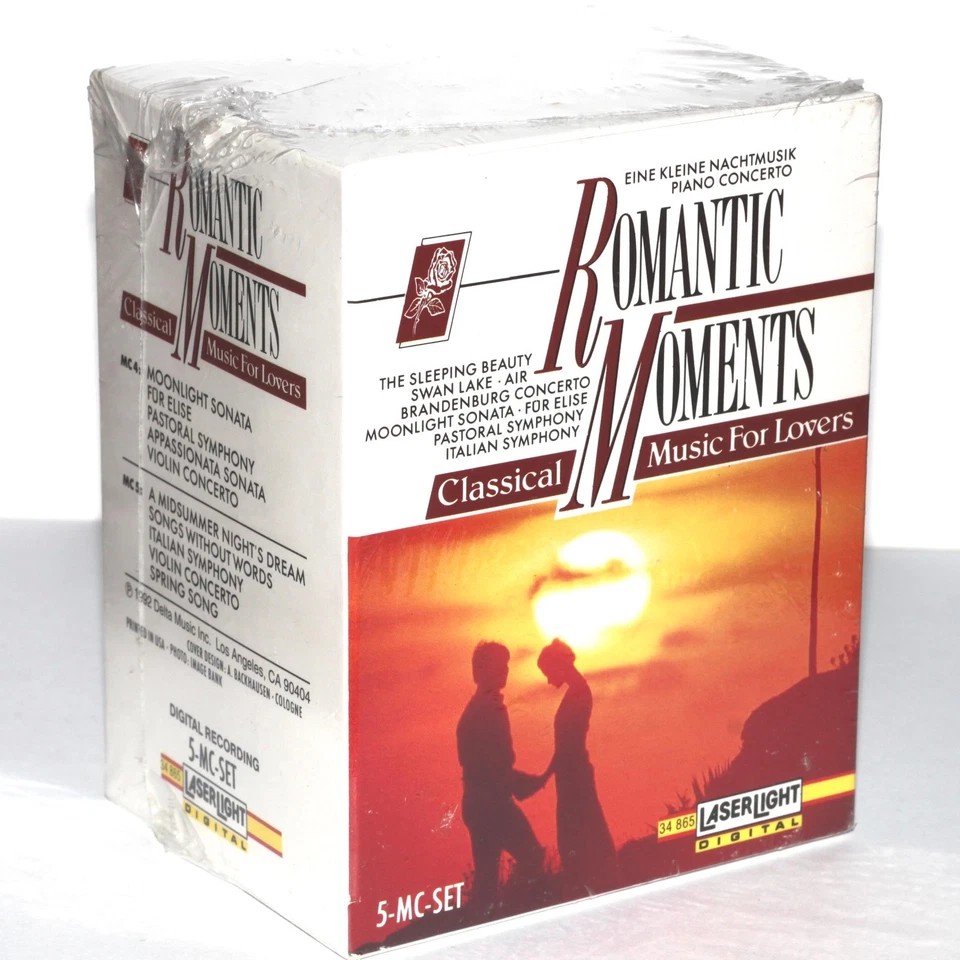 Romantic Moments Classical Music For Lovers (Cassette Tape Box Set) NEW SEALED - Image 3 of 4