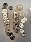 1963P WASHINGTON QUARTER 90% SILVER CH. BU BRILL UNC 40 COIN ROLL TYPE B REVERSE