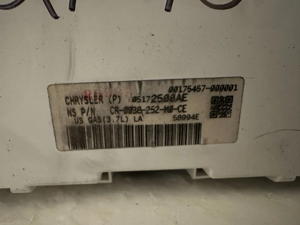 Кластер спидометра 2009 и 10 JEEP Commander/Grand Cherokee 3,7 л 133 266 миль - Изображение 3 из 4