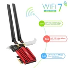 PCIe WiFi 7 Network Card MT7925 5400Mbps Tri-Band Bluetooth 5.4 for Desktop PC I